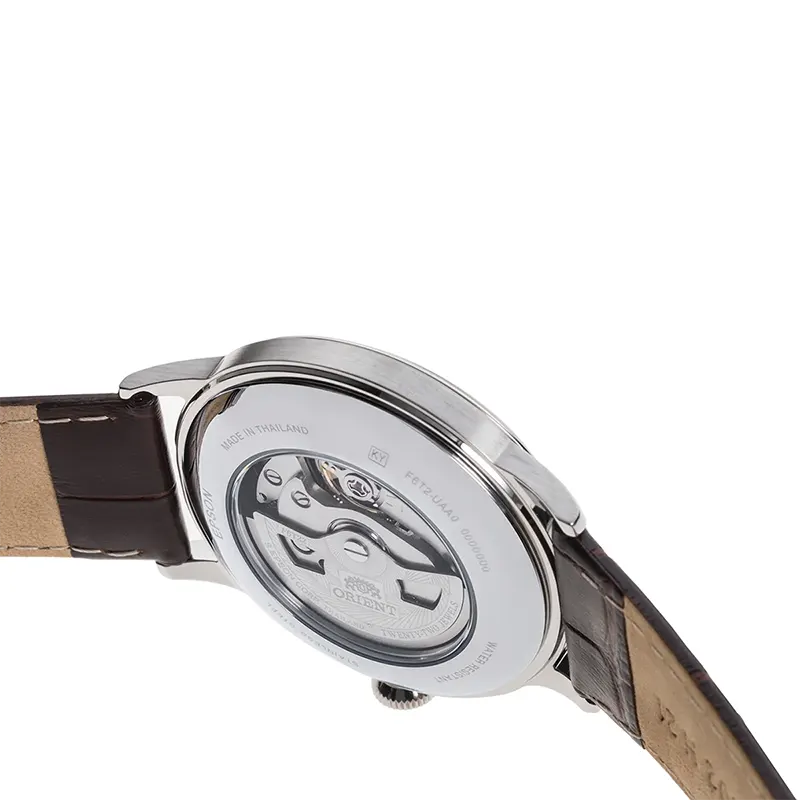 Orient Bambino Open Heart White Dial Men's Watch- RA-AG0002S